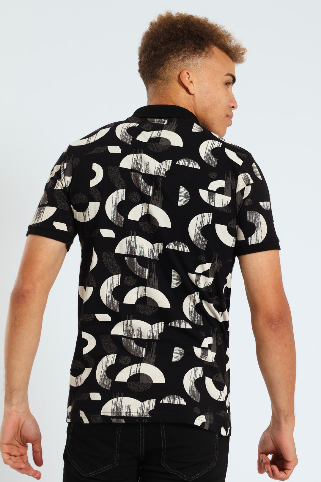 Block Printed Golfer - Black