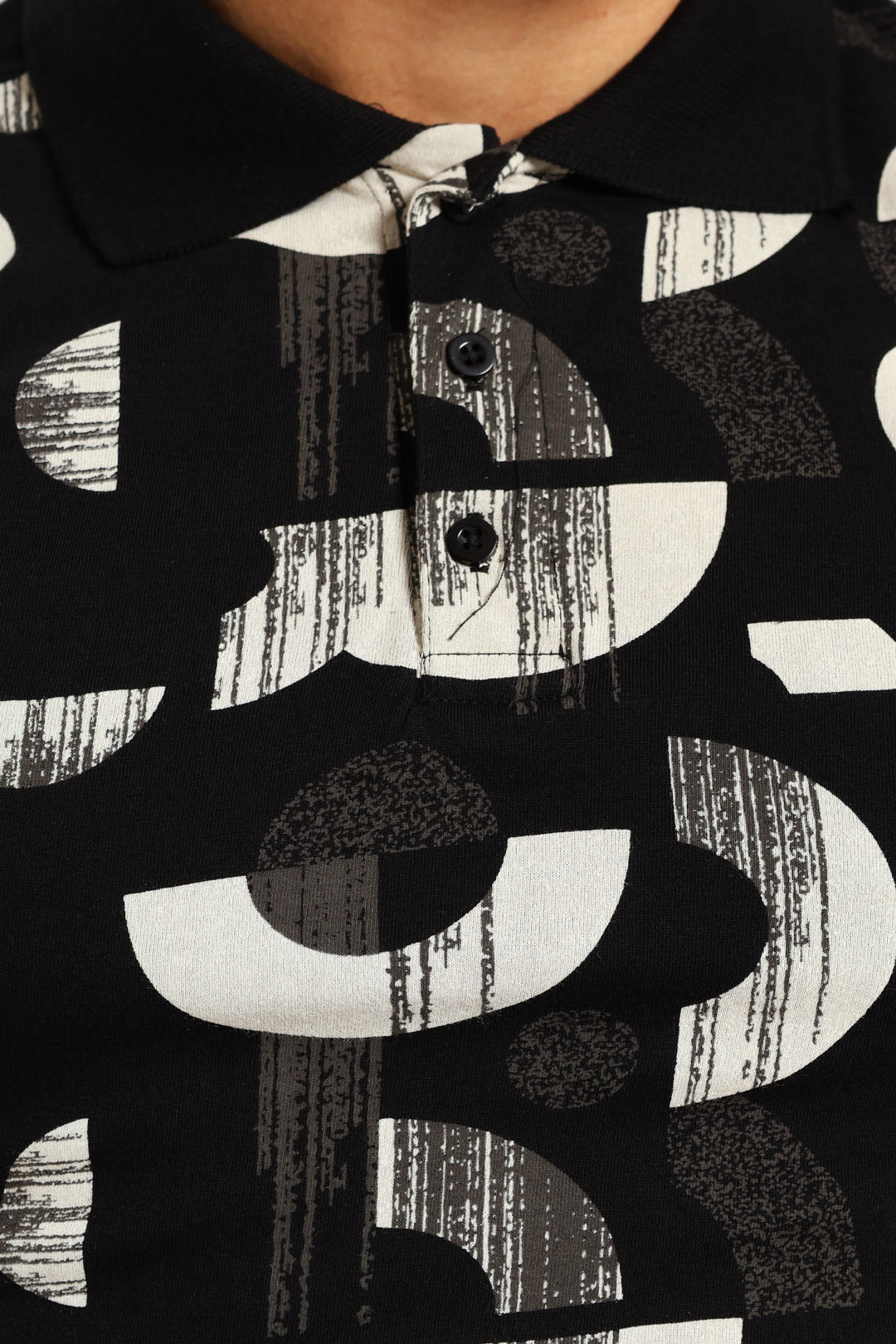 Block Printed Golfer - Black