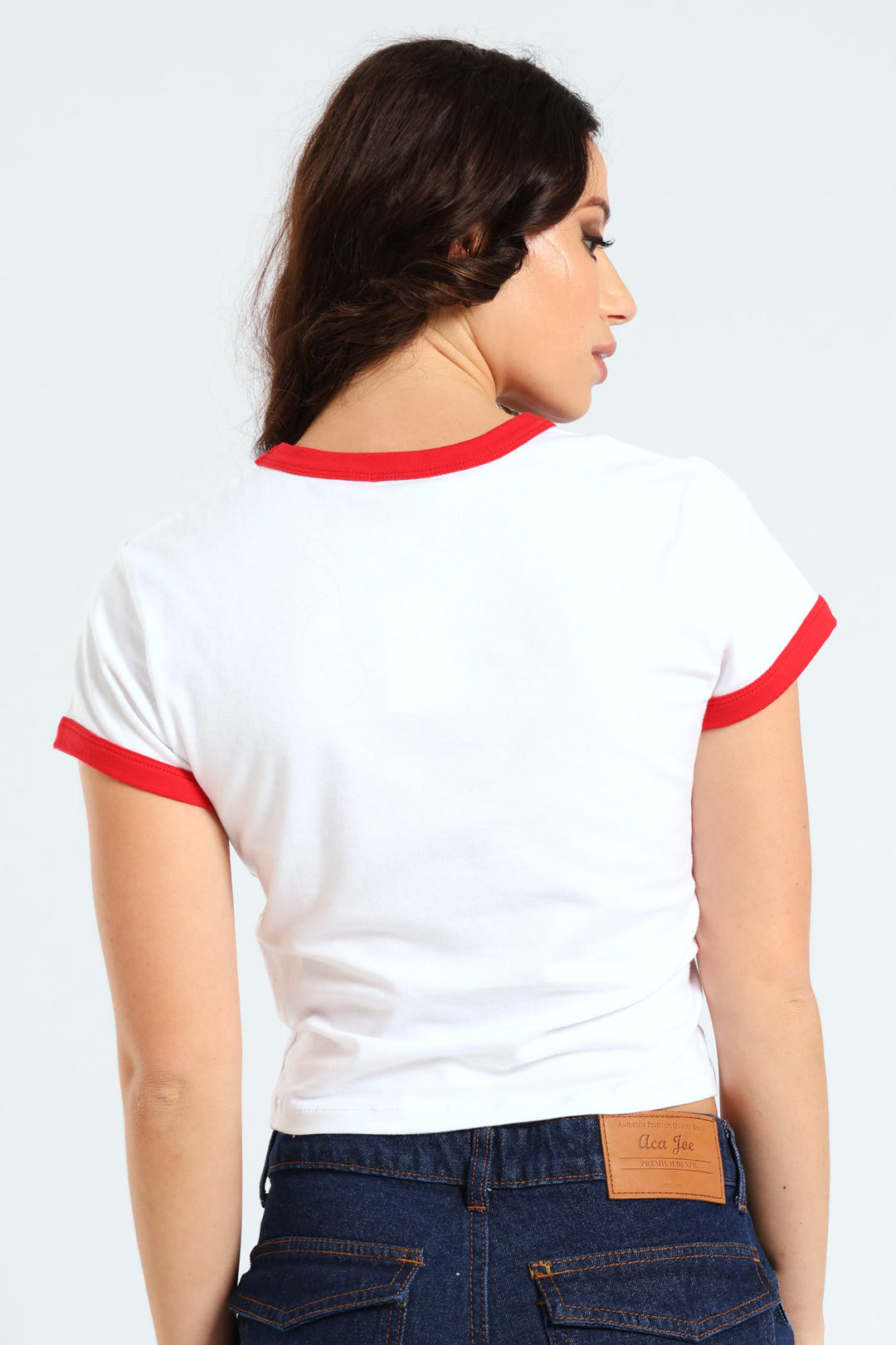 Aloha Ringer Baby Tee - White