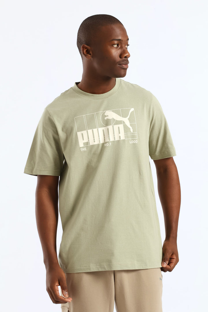 Graphic No.1 Logo Tee - Sage