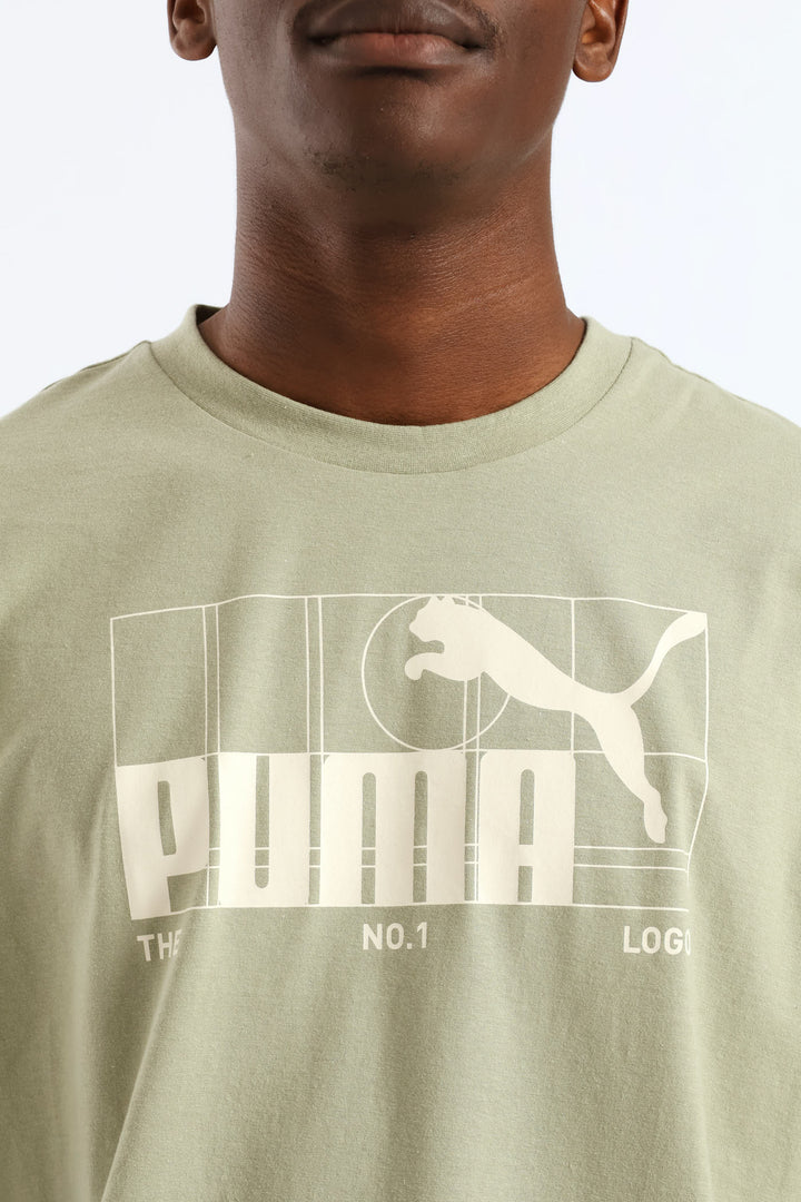 Graphic No.1 Logo Tee - Sage