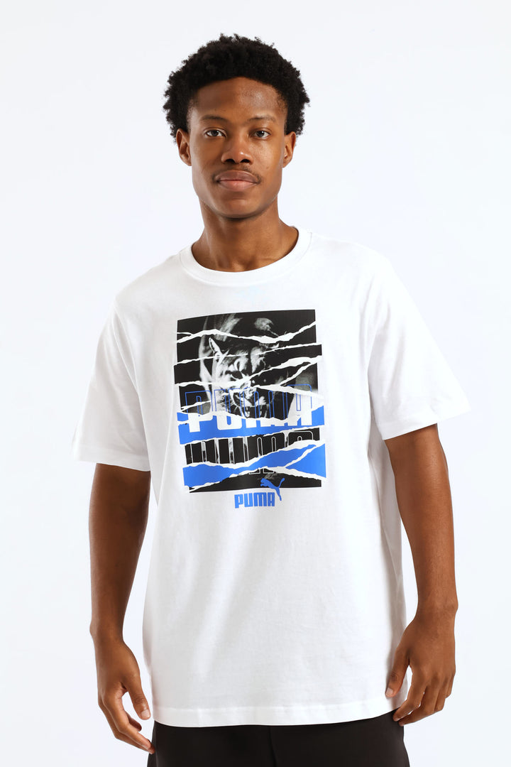 Graphic Photoprint Tee - White
