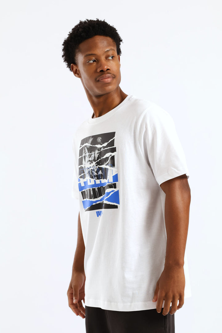 Graphic Photoprint Tee - White
