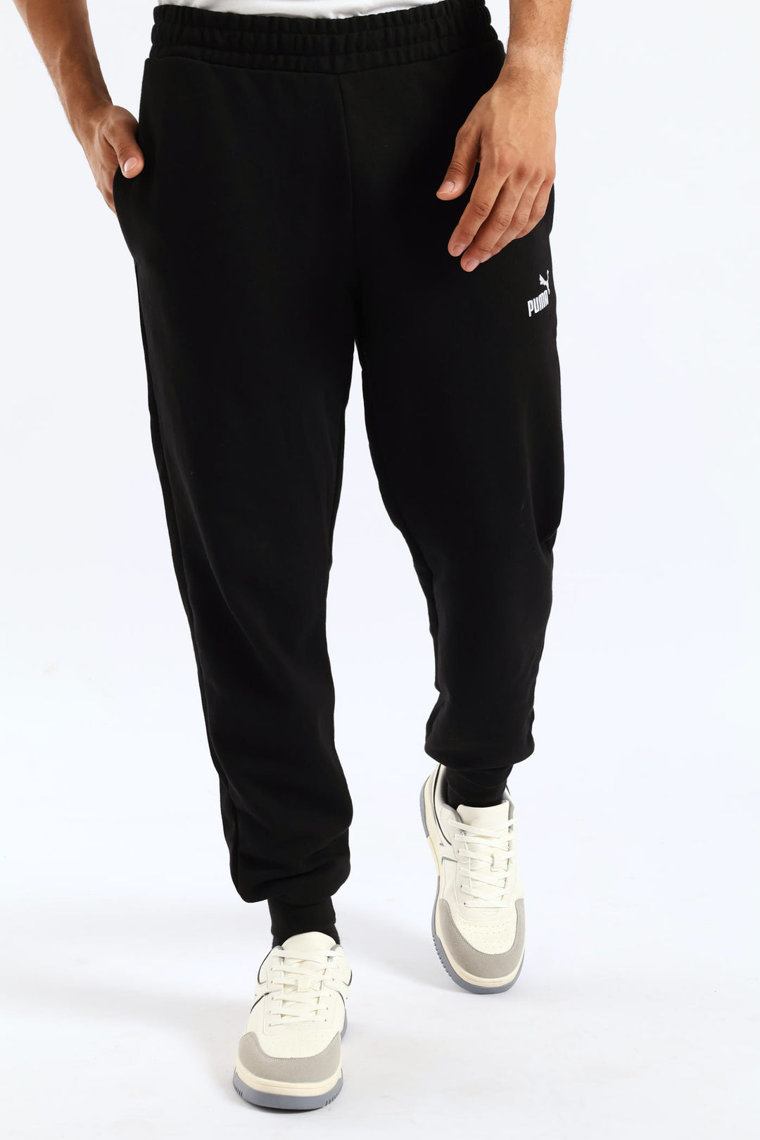 Essential No. 1 Logo Slim Sweatpants - Black