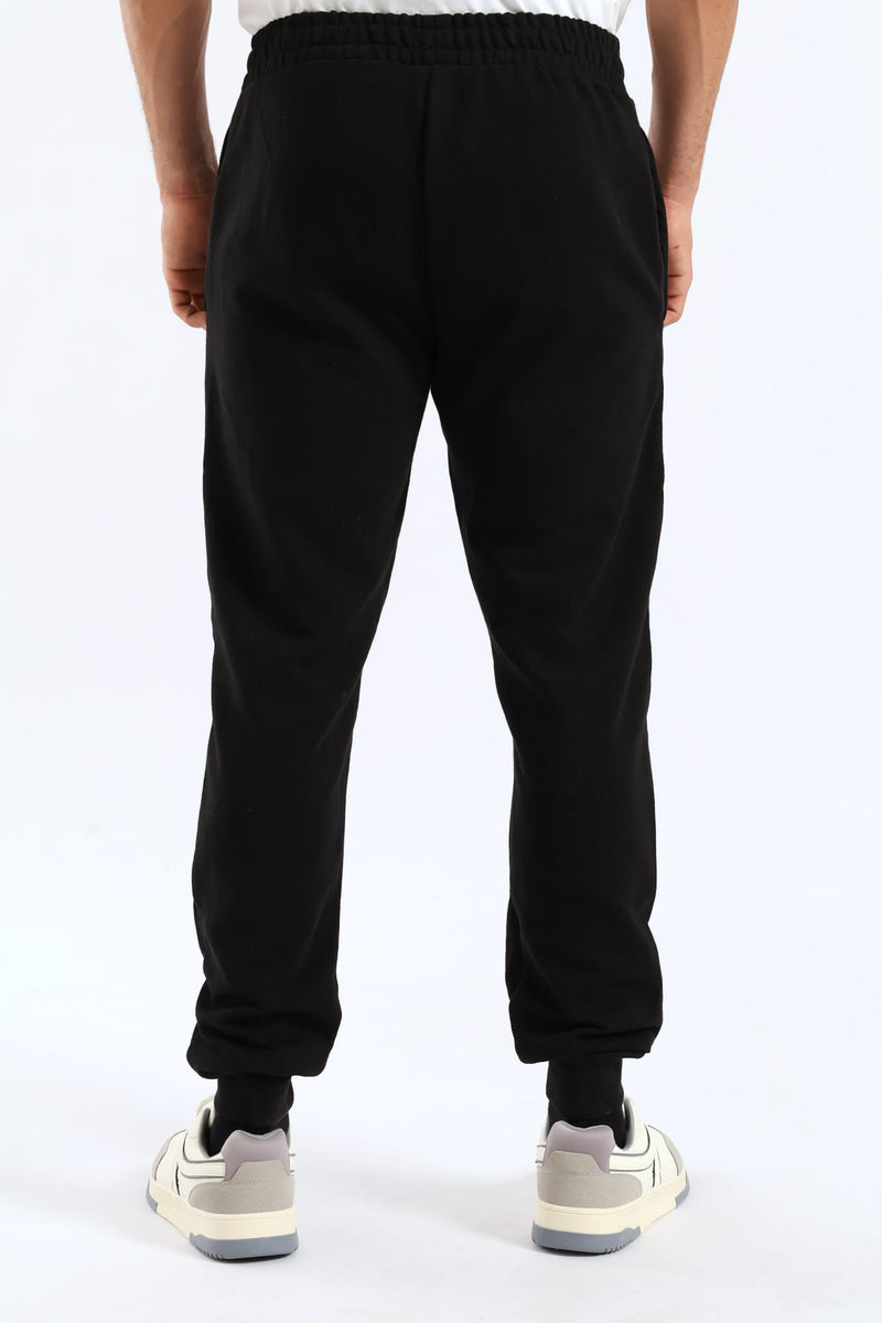Essential No. 1 Logo Slim Sweatpants - Black