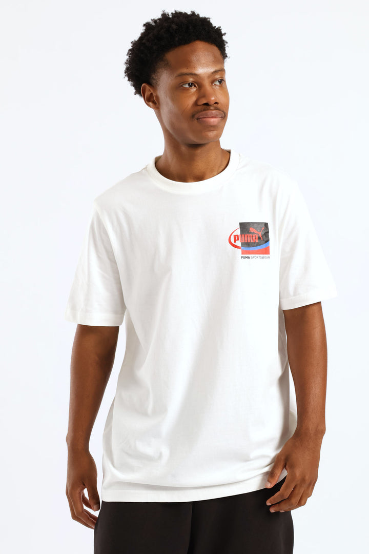 Graphic Small Box Tee - White