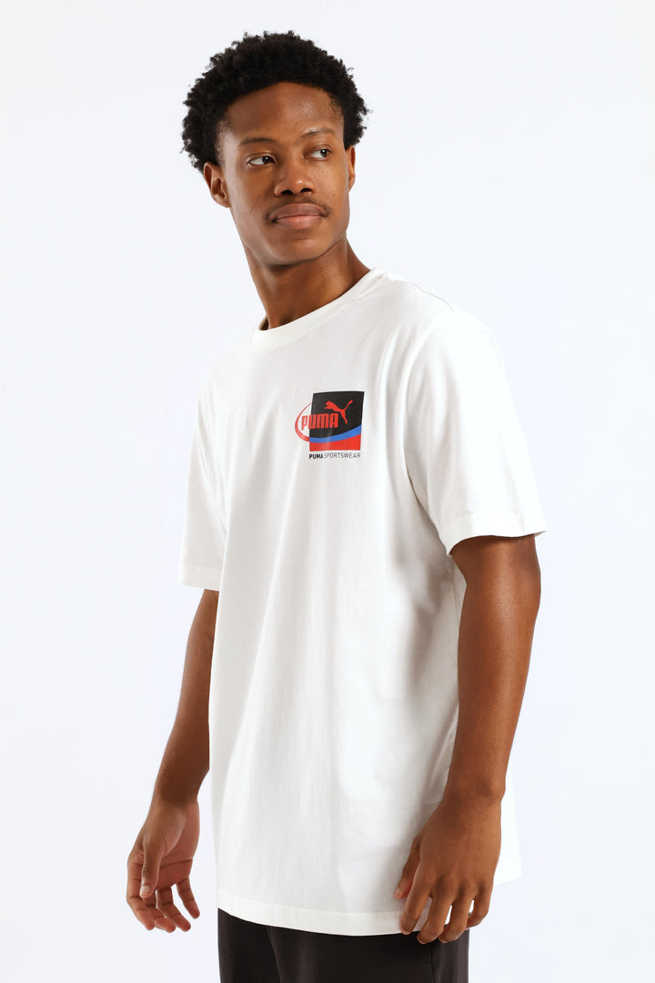 Graphic Small Box Tee - White