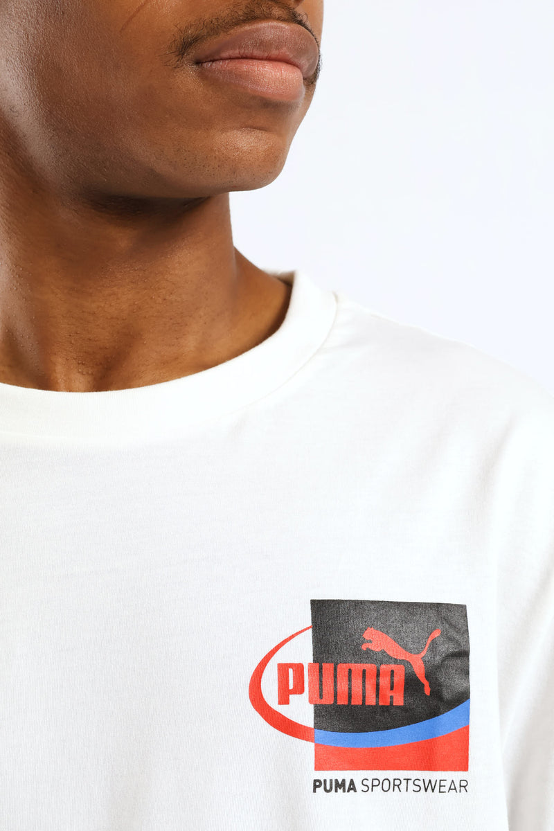 Graphic Small Box Tee - White