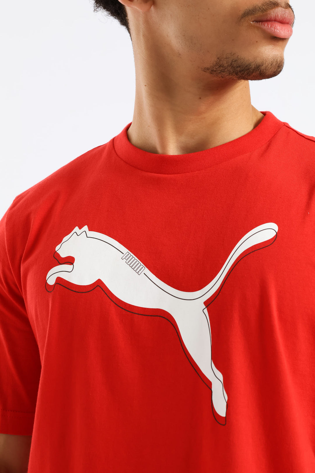 Graphic Cat Logo Tee - Red