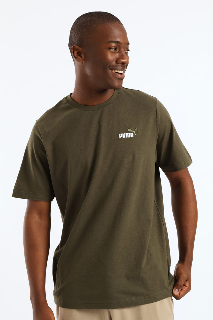 Essential 2 Color Small No. 1 Logo Tee - Fatigue