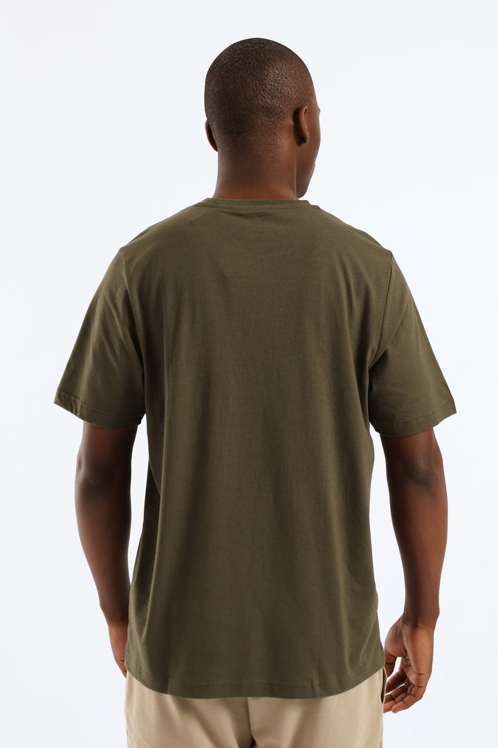 Essential 2 Color Small No. 1 Logo Tee - Fatigue