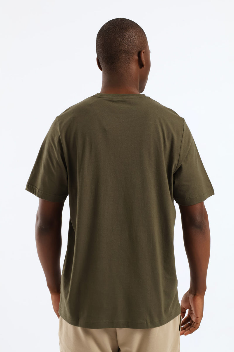 Essential 2 Color Small No. 1 Logo Tee - Fatigue