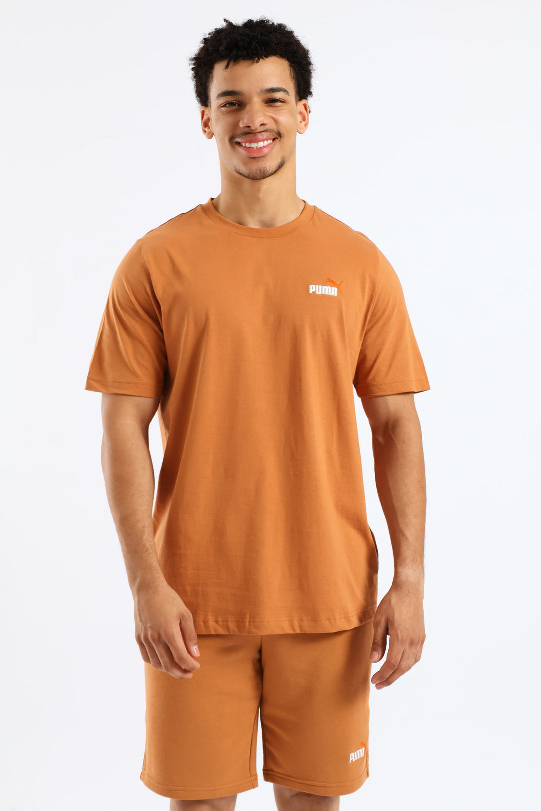 Essential 2 Color Small No. 1 Logo Tee - Dark Caramel