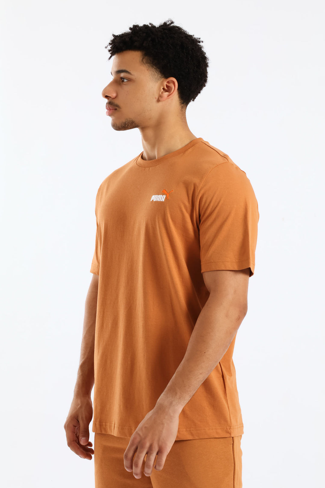 Essential 2 Color Small No. 1 Logo Tee - Dark Caramel