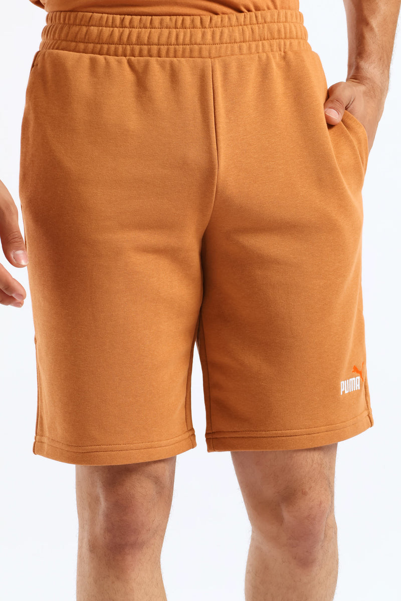 Essential Dual Color No. 1 Logo 10" Shorts - Dark Caramel