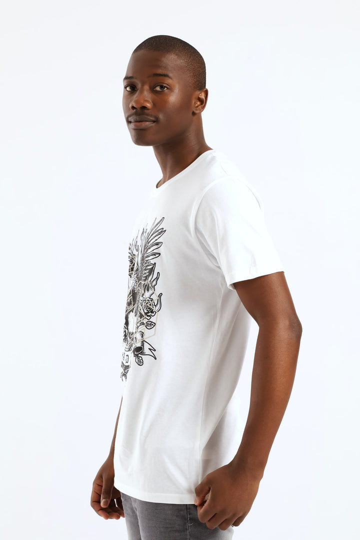 Death Skull Tee - White