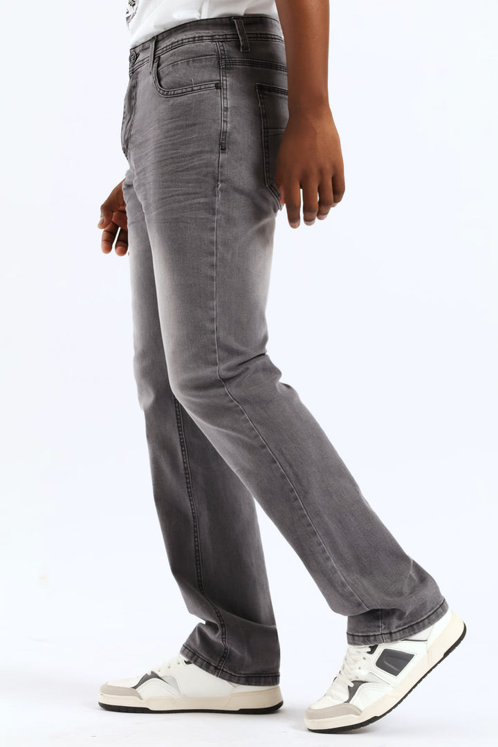 Terminator Straight Denim - Medium Grey