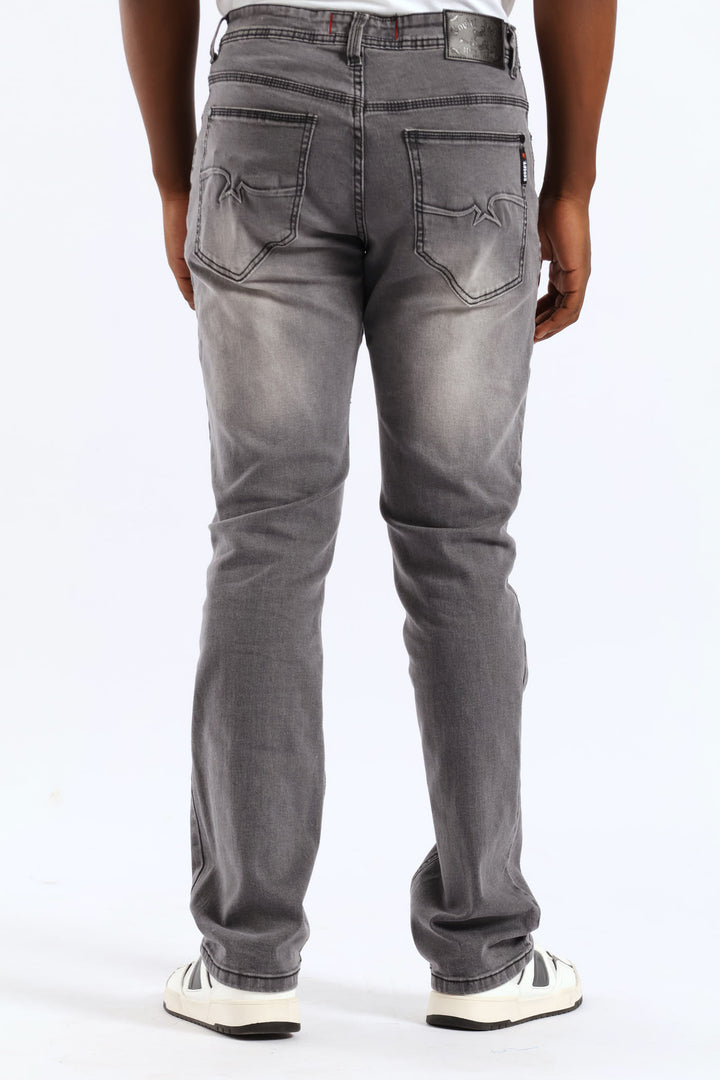 Terminator Straight Denim - Medium Grey
