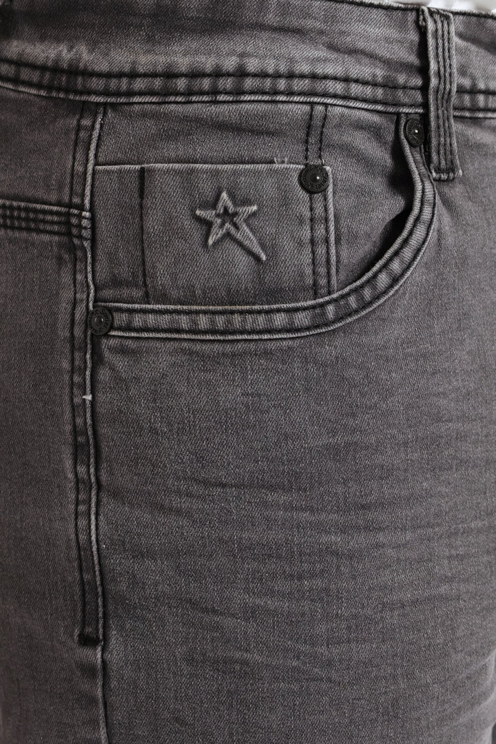 Terminator Straight Denim - Medium Grey