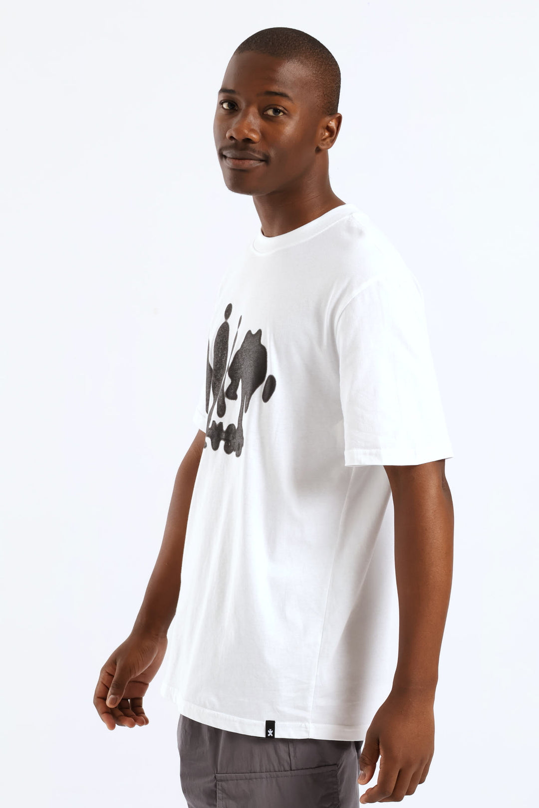 Figure Print Tee - White