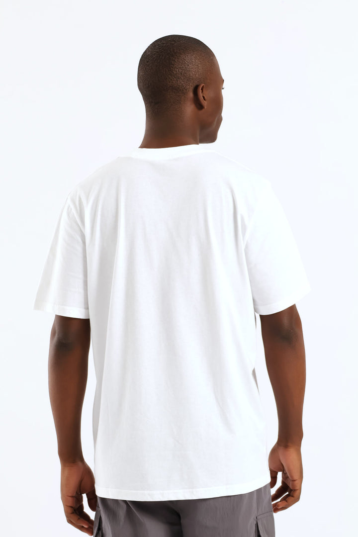 Figure Print Tee - White