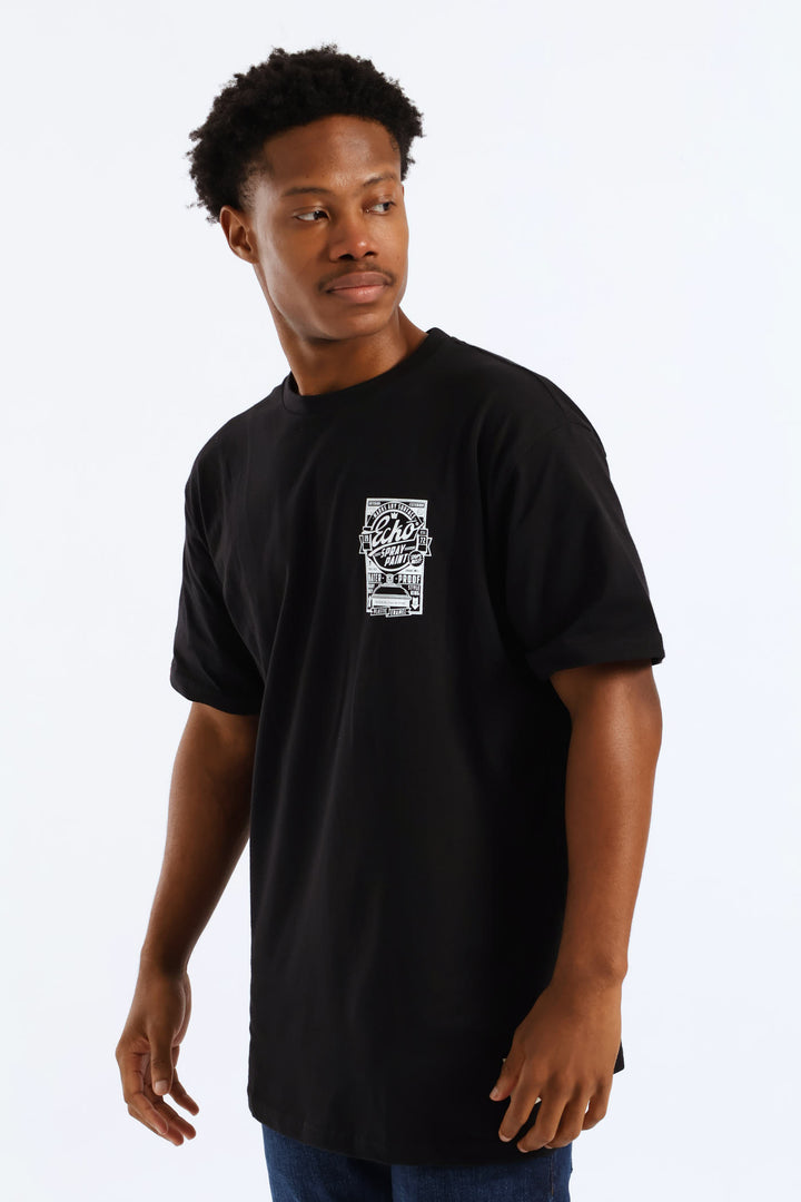 Spray Paint Tee - Black