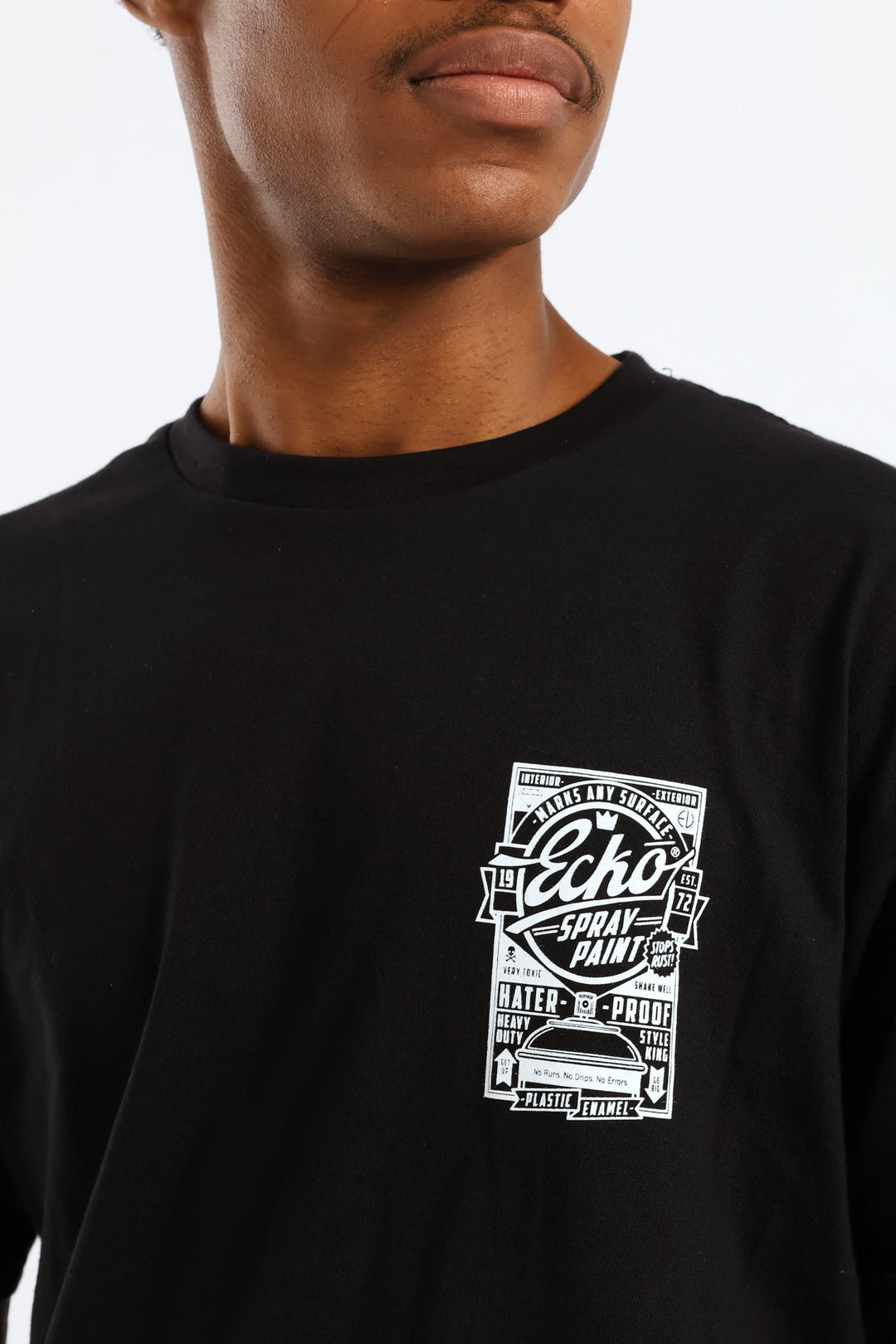 Spray Paint Tee - Black