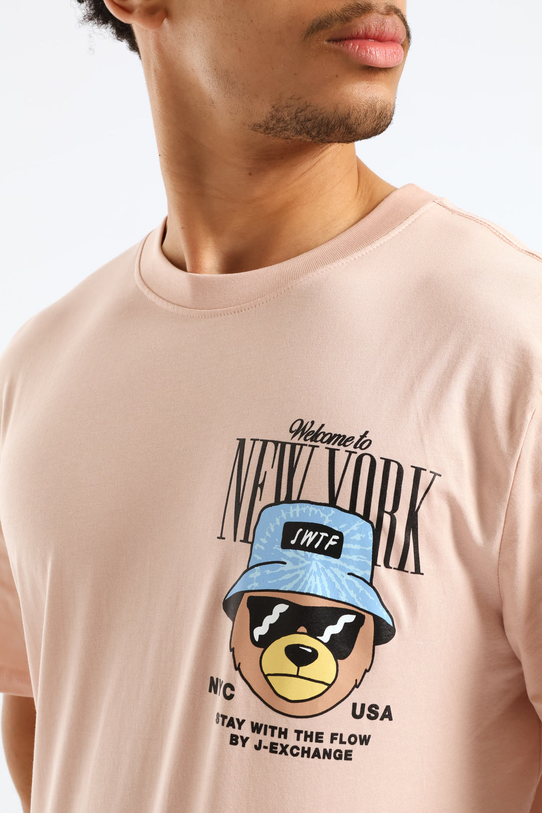 Small Ny Teddy Tee - Light Pink