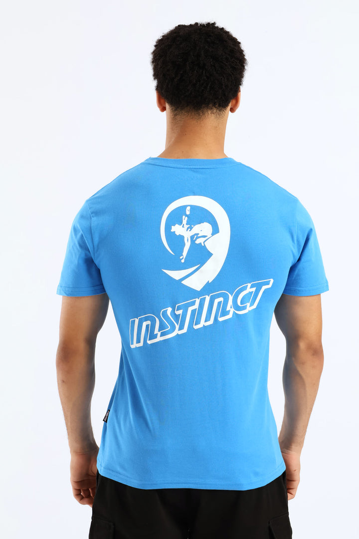 Heritage Print Tee - Blue
