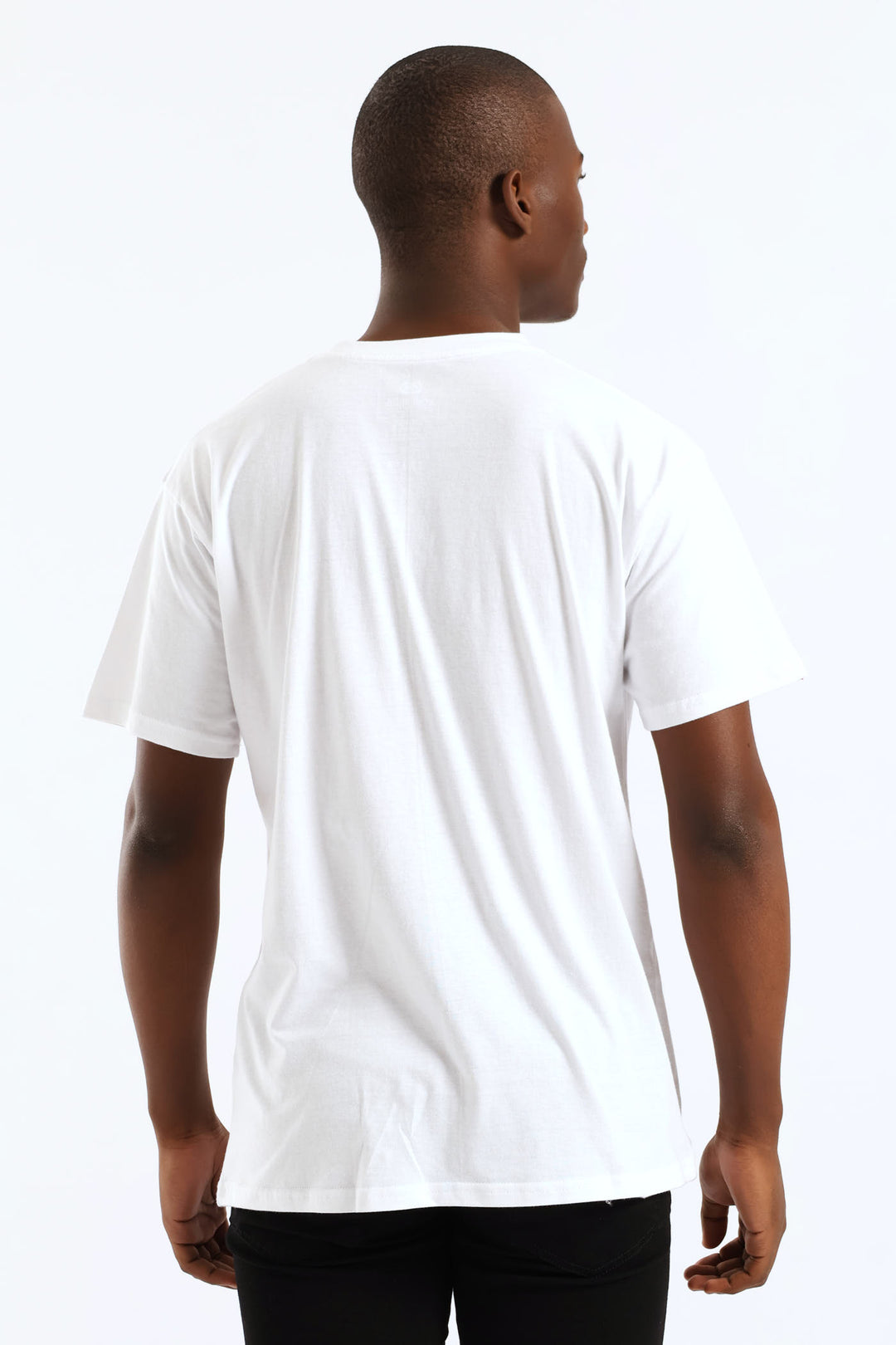 Tonal Chest Print Tee - White