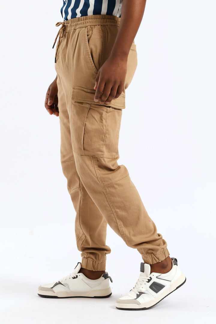 Knit Cargo Jogger - Khaki