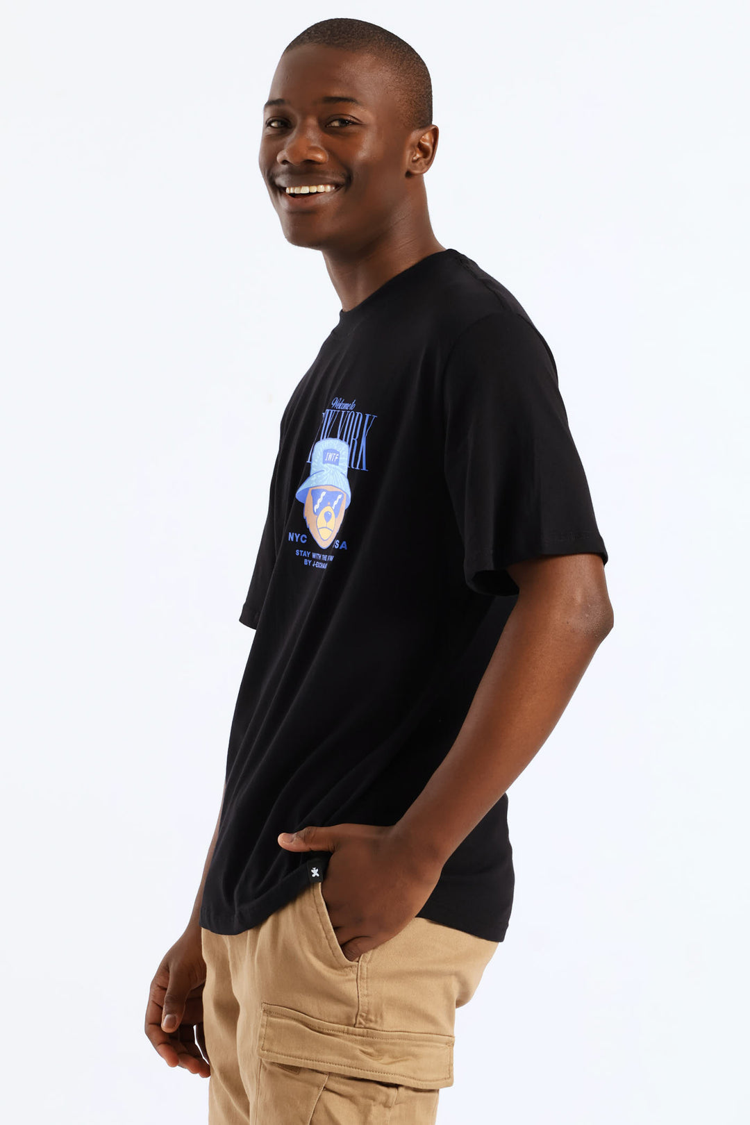 Small NY Teddy Tee - Black