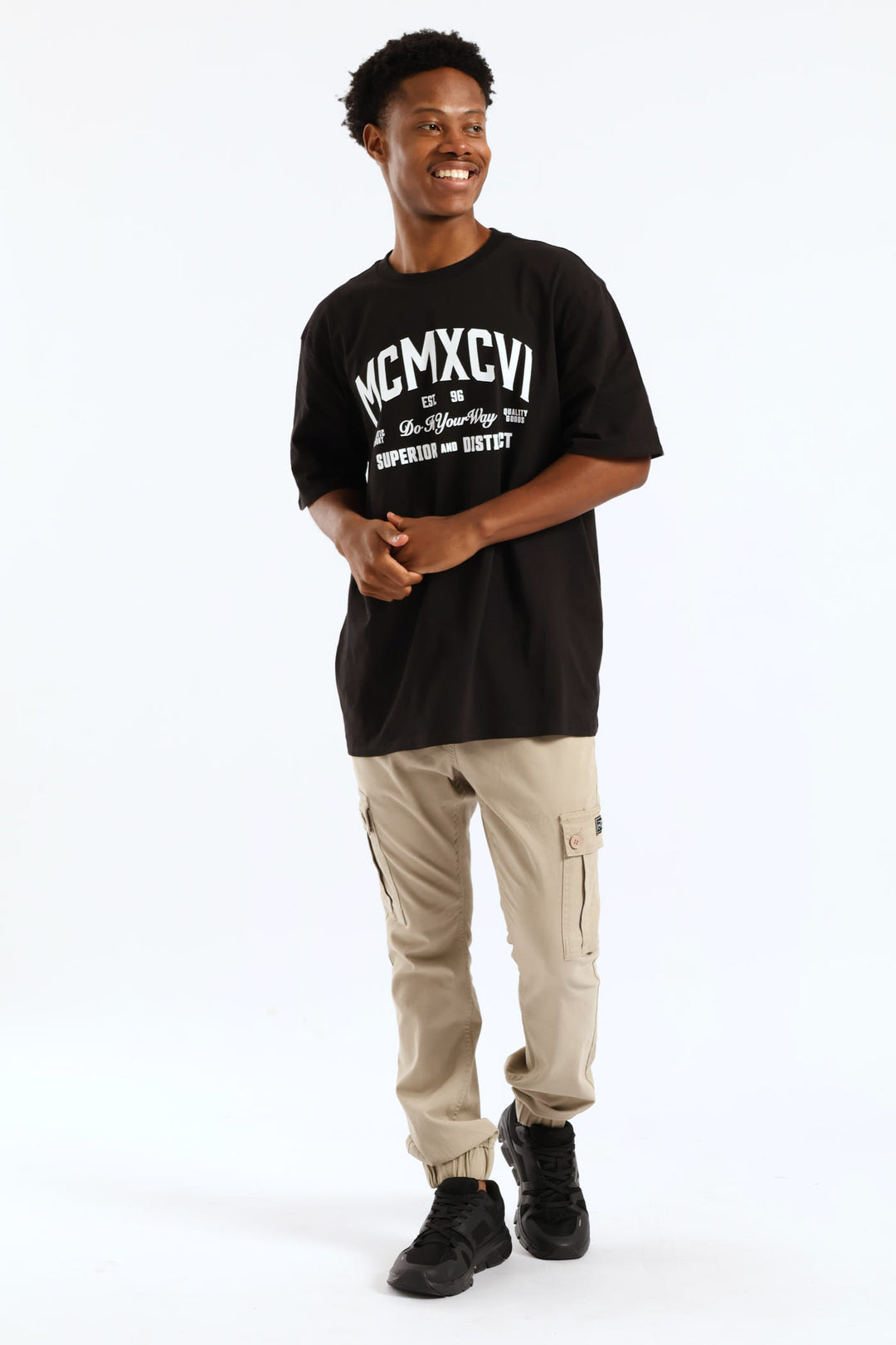 Mcmxcvi Basic Print Tee - Black