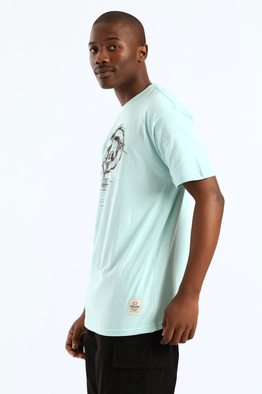 Rhino Shadow Print Tee - Mint