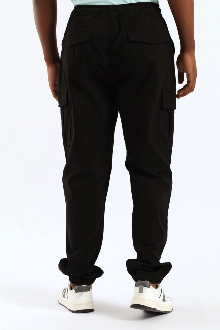 Basic Cargo Pants - Black