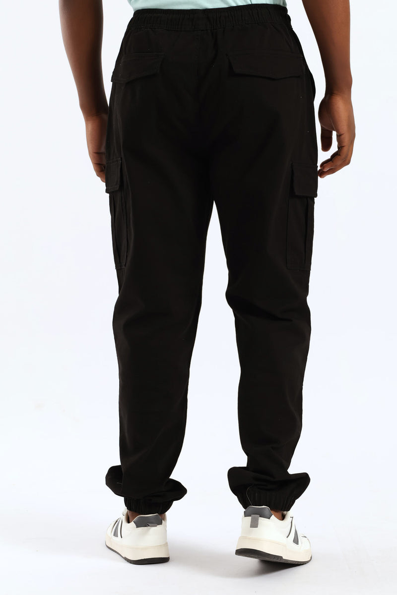 Basic Cargo Pants - Black