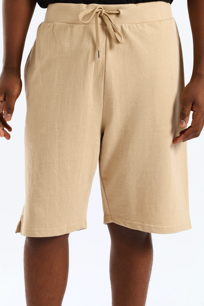 Fleece Shorts - Taupe