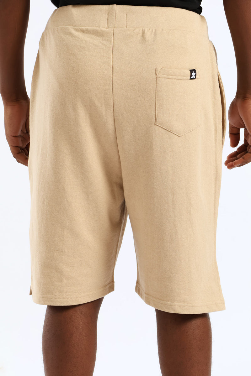 Fleece Shorts - Taupe