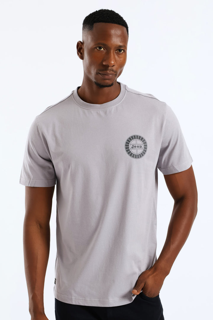 Simple Graphic Tee - Grey