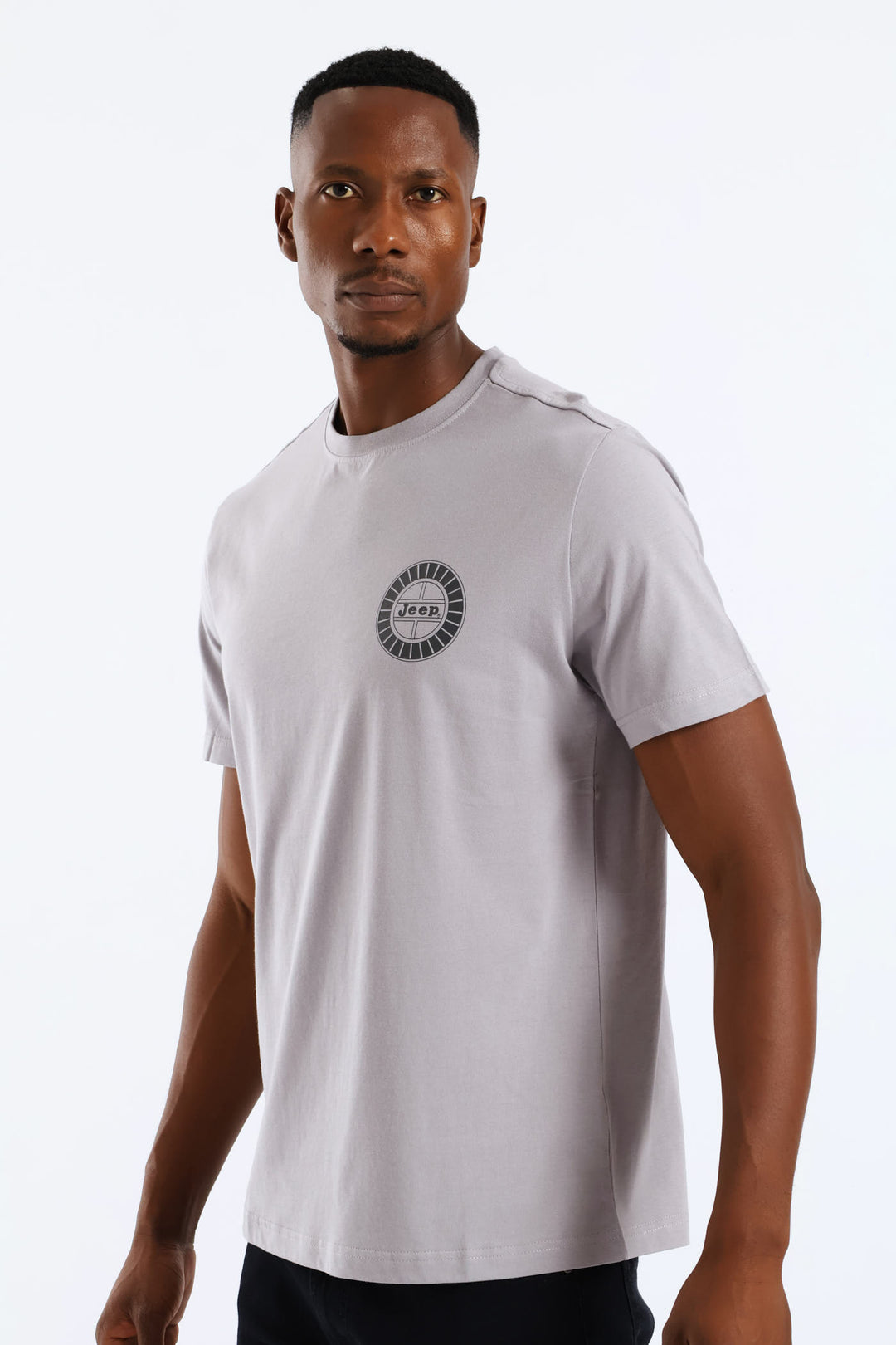Simple Graphic Tee - Grey