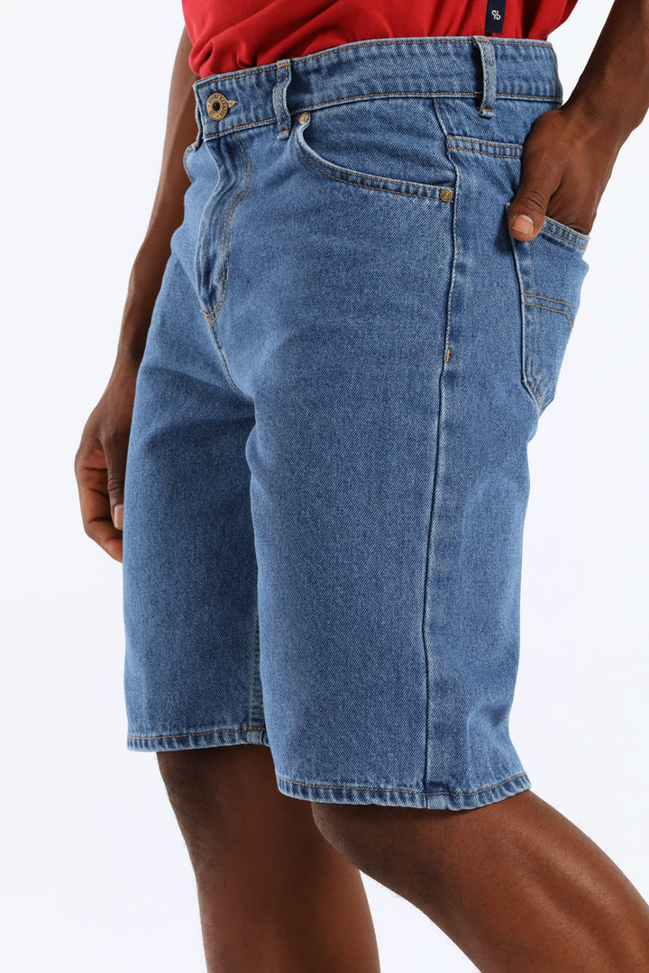 Rigid Denim Short - Mid Wash