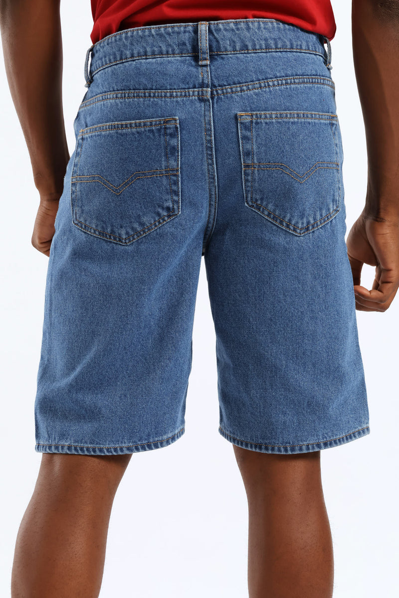 Rigid Denim Short - Mid Wash
