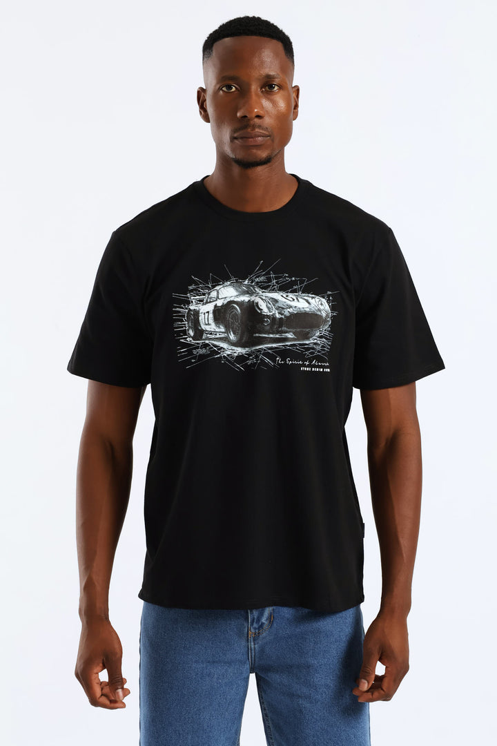 Sportscar Spirit Of Adventure Tee - Black