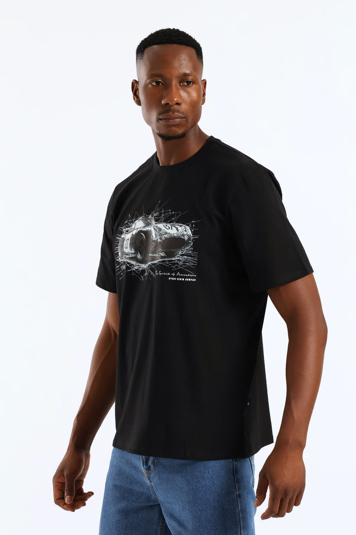 Sportscar Spirit Of Adventure Tee - Black