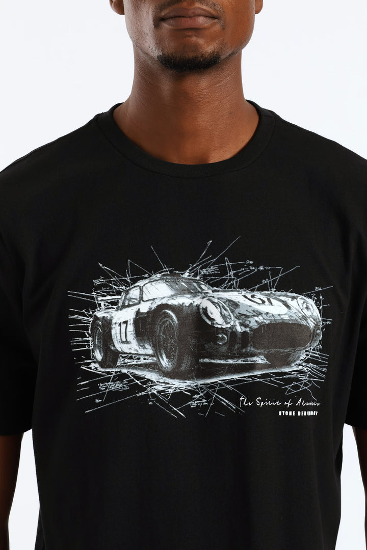 Sportscar Spirit Of Adventure Tee - Black