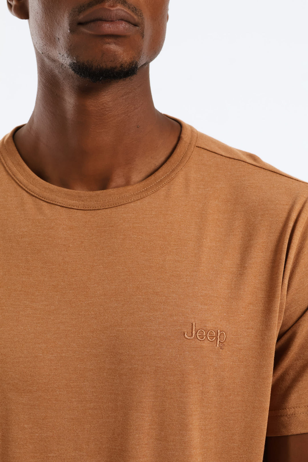 Embroidery Icon Tee - Camel