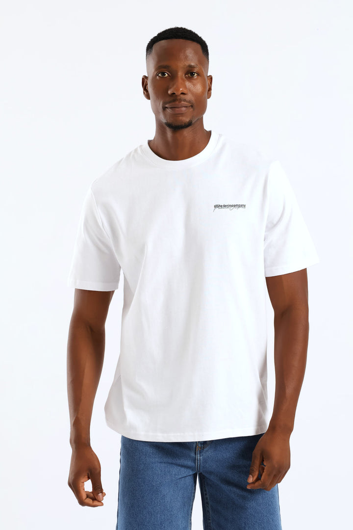 Chest Premium Original Weight Crew T-Shirt - White
