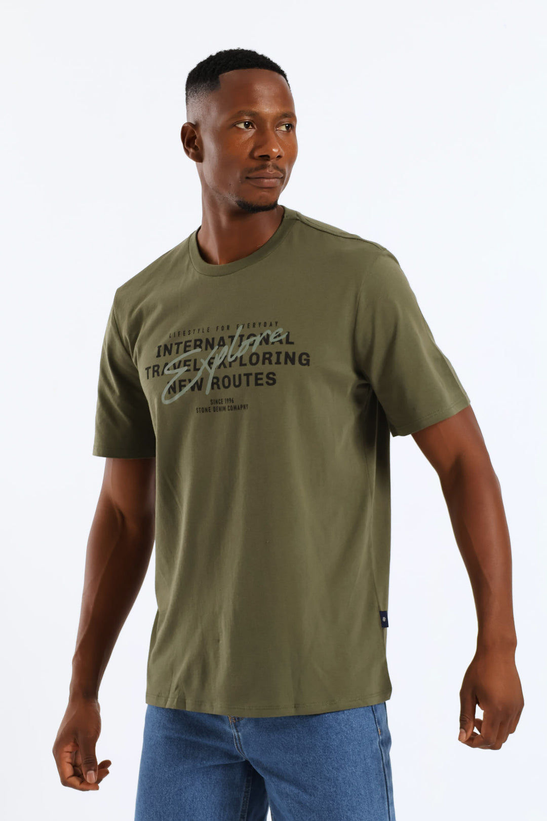 Explore Print Tee - Fatigue