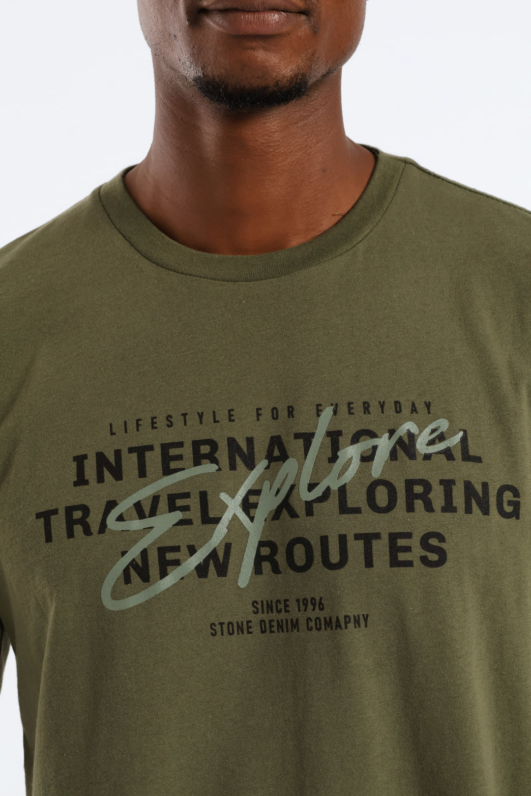 Explore Print Tee - Fatigue