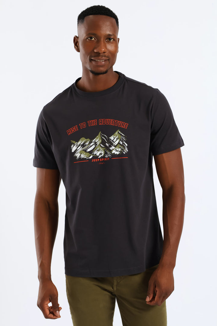 Mountain Graphic Tee - Black